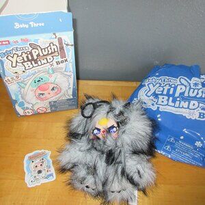 Baby Three Yeti Plush Opened Blind Box Darkgloom Fluff adorable!